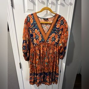 Boho mini dress